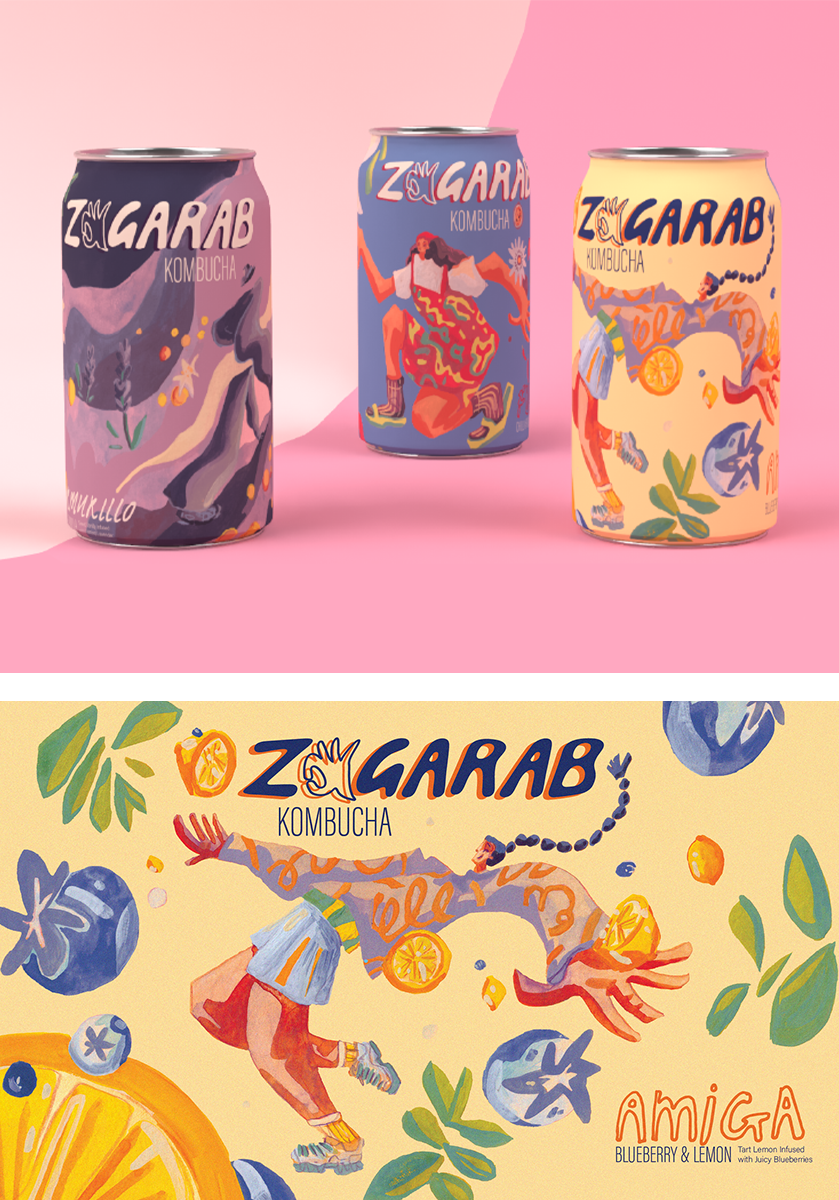 Zagarab Kombucha can design